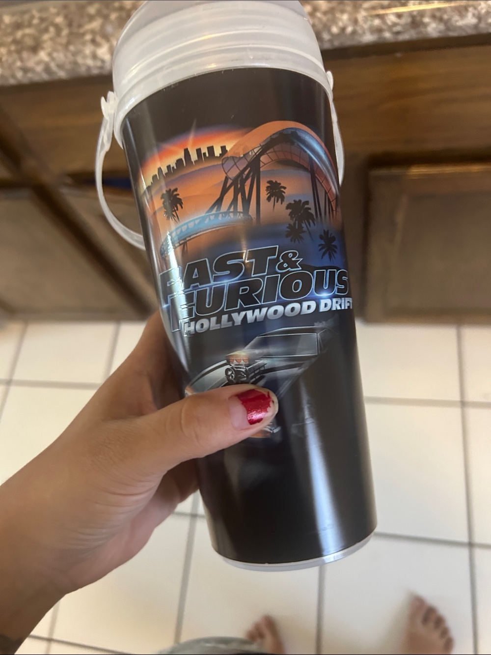 25 Years Anniversary plastic Travel Tumbler - Black